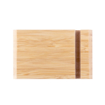 Suporte para telemóvel de bambu com duas ranhuras em cada lado cor natural segunda vista