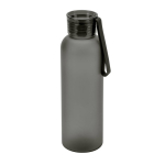 Garrafa de rPET com acabamento mate e tampa antifugas 600 ml cor preto