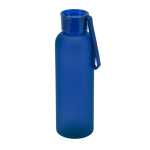 Garrafa de rPET com acabamento mate e tampa antifugas 600 ml cor azul primeira vista