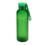 Garrafa de rPET com acabamento mate e tampa antifugas 600 ml cor verde