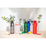 Garrafa de rPET com acabamento mate e tampa antifugas 600 ml vista conjunto