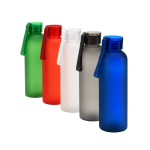 Garrafa de rPET com acabamento mate e tampa antifugas 600 ml varias cores