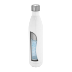 Garrafa de parede dupla de aço inoxidável ideal para sublimação 1 L cor branco