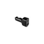 Adaptador para isqueiro ultrarrápido com duas portas USB cor preto