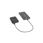 Powerbank com nível de carga e várias portas 8000 mAh cor preto segunda vista