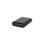 Powerbank com nível de carga e várias portas 8000 mAh cor preto