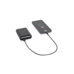Powerbank ecológico com indicador de carga 10 000 mAh cor preto terceira vista