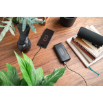 Powerbank ecológico com indicador de carga 20 000 mAh vista conjunto
