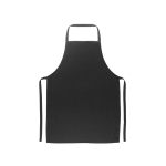 Avental de sarja de algodão ideal para cozinhar 180 g/m2 cor preto primeira vista