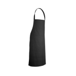 Avental de sarja de algodão ideal para cozinhar 180 g/m2 cor preto