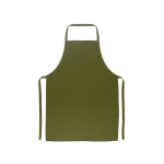 Avental de sarja de algodão ideal para cozinhar 180 g/m2 cor verde-escuro primeira vista