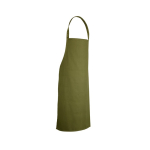 Avental de sarja de algodão ideal para cozinhar 180 g/m2 cor verde-escuro