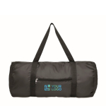 Saco desportivo com bolso frontal e capacidade de 20 L cor preto vista principal