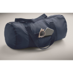 Saco desportivo com bolso frontal e capacidade de 20 L cor azul vista fotografia quinta vista