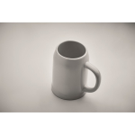Caneca de cerveja para sublimação com capacidade de 500 ml cor branco vista fotografia segunda vista