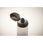 Garrafa antifugas de rPET com horário de consumo de água 1 L cor branco vista fotografia quarta vista