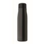 Garrafa antifugas de aço inoxidável com pega de cordão 500 ml cor preto nona vista