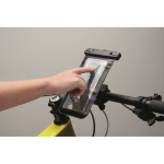 Capa de telemóvel impermeável de 6,7 polegadas para bicicleta cor preto vista fotografia terceira vista