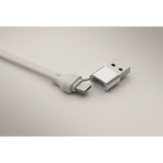 Porta-chaves e suporte para telemóvel com cabos de carga de 26 cm cor branco vista fotografia sétima vista