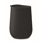 Copo takeaway de parede dupla, fecho deslizante na tampa 300ml cor preto