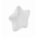 Anti-stress clássico em forma de estrela em diferentes cores cor branco