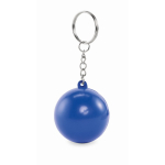 Porta-chaves com anti-stress em forma de bola em várias cores cor azul
