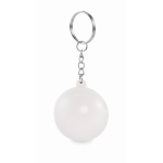 Porta-chaves com anti-stress em forma de bola em várias cores cor branco