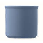 Caneca monocromática de cor mate com borda superior 300 ml cor azul quarta vista
