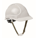 Capacete de trabalho com correia ajustável entre 52 e 62 cm cor branco