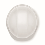 Capacete de trabalho com correia ajustável entre 52 e 62 cm cor branco décima vista
