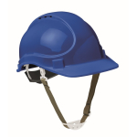 Capacete de trabalho com correia ajustável entre 52 e 62 cm cor azul real