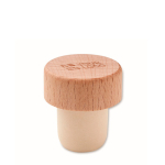 Rolha ideal para garrafas de vinho feita de madeira de faia cor madeira vista principal