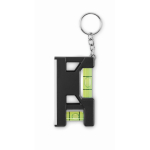 Porta-chaves com duplo nível de bolha, régua de 7 cm e base magnética cor preto sétima vista