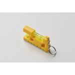 Porta-chaves com duplo nível de bolha, régua de 7 cm e base magnética cor amarelo vista fotografia segunda vista