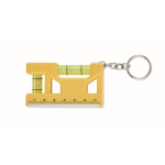 Porta-chaves com duplo nível de bolha, régua de 7 cm e base magnética cor amarelo oitava vista