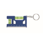 Porta-chaves com duplo nível de bolha, régua de 7 cm e base magnética cor azul real oitava vista