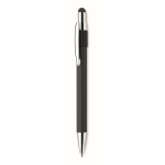 Caneta anti-stress com spinner na parte superior, tinta azul cor preto