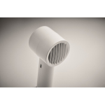 Ventoinha portátil com suporte para secretária e telemóvel cor branco vista fotografia sétima vista