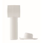 Ventoinha portátil com suporte para secretária e telemóvel cor branco