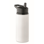 Garrafa de aço inoxidável reciclado com bocal e pega 500 ml cor branco
