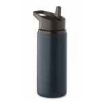 Garrafa de aço inoxidável reciclado com bocal e pega 500 ml cor azul-marinho