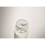 Copo de borossilicato, palhinha a condizer e manga de silicone 550 ml cor branco vista fotografia sexta vista