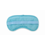 Máscara para dormir com pérolas de gel num saco com fecho de cordão cor azul-claro terceira vista