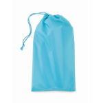 Máscara para dormir com pérolas de gel num saco com fecho de cordão cor azul-claro quarta vista