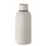 Garrafa monocromática antifugas de aço inoxidável reciclado 500 ml cor branco