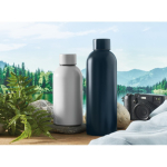 Garrafa monocromática antifugas de aço inoxidável reciclado 500 ml cor branco vista conjunto