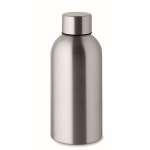 Garrafa monocromática antifugas de aço inoxidável reciclado 500 ml cor prateado mate
