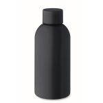 Garrafa monocromática antifugas de aço inoxidável reciclado 500 ml cor azul-marinho