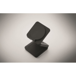 Carregador magnético dobrável de ABS 3 em 1 que serve de suporte cor preto vista fotografia quinta vista