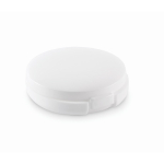 Bálsamo labial vegan com FPS10 e aroma a baunilha em estojo redondo cor branco segunda vista